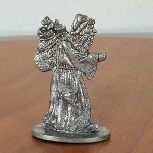 Mini Metzke Pewter St Nicholas Belsnickel Figurine 2" tiny miniature collectible